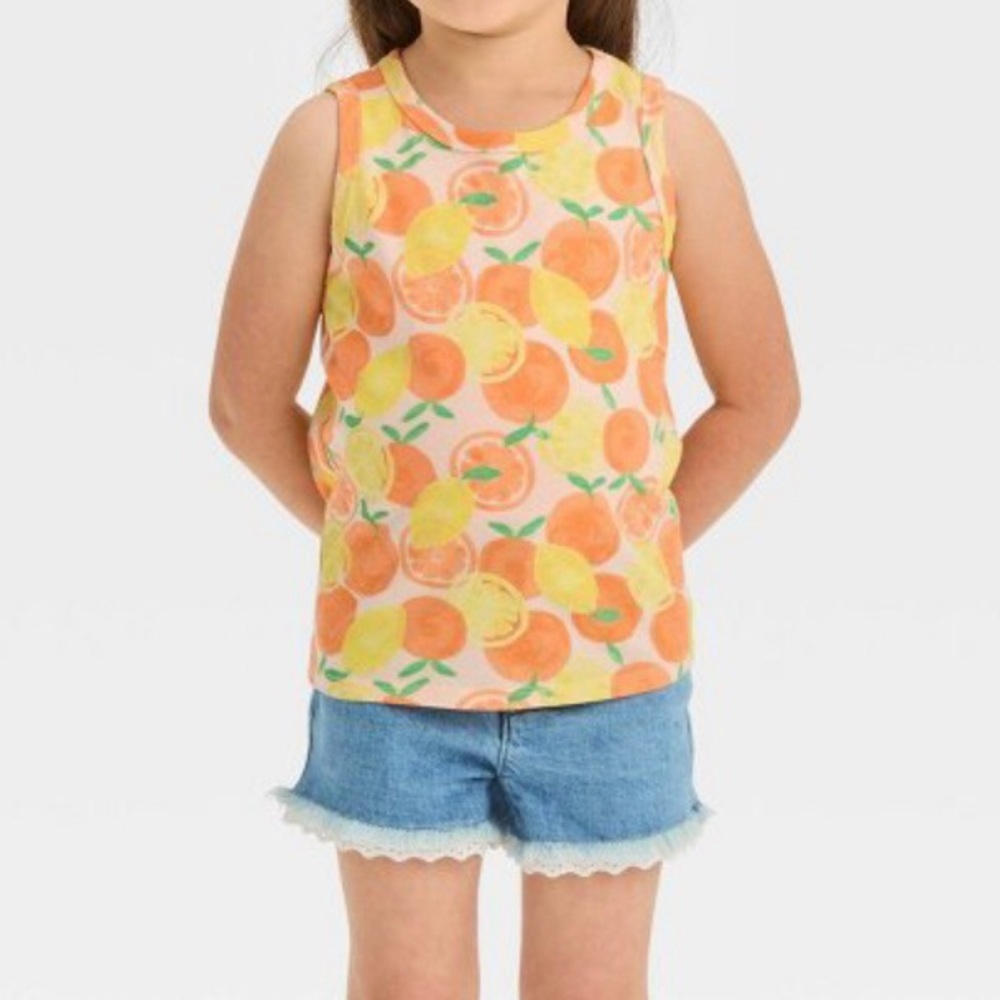 Clothing - NWT Cat & Jack Toddler Girls Peach Tank Top